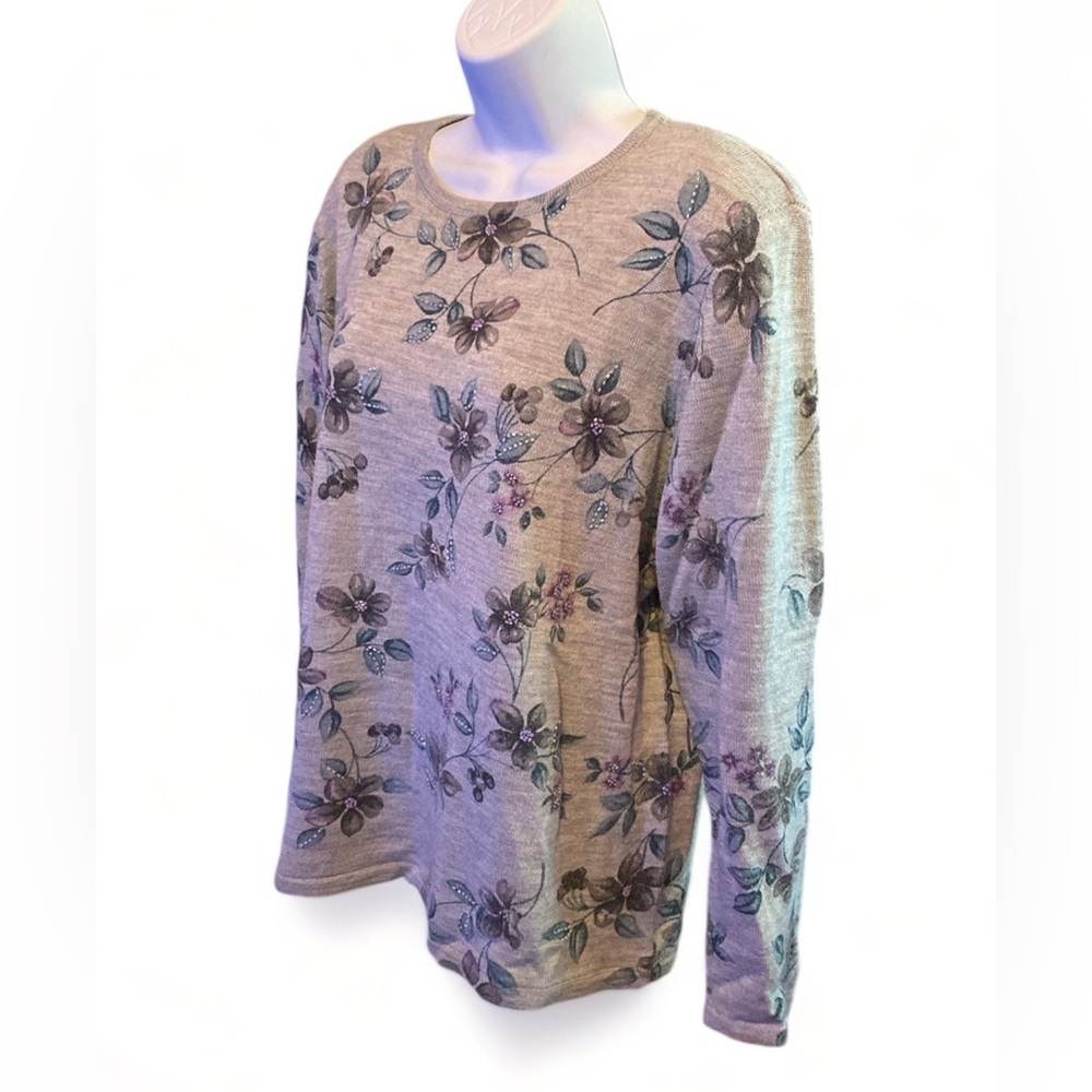 Classic Alfred Dunner Embellished Sweater Top